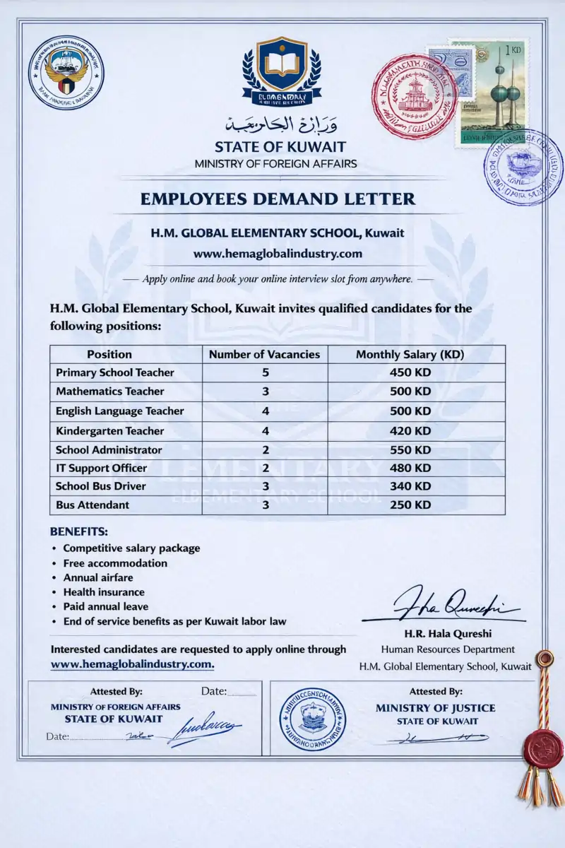 Hema Global Industry 2 HM-global-elementary-school-jobs-in-kuwait-2026