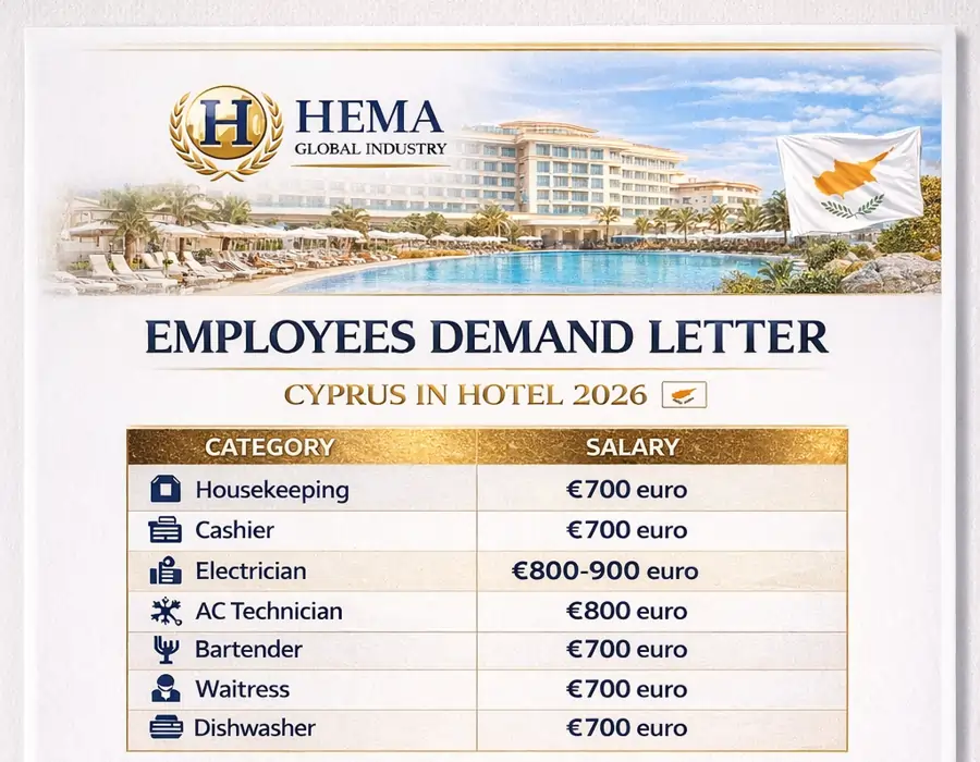 Job vacancies in cyprus hotel